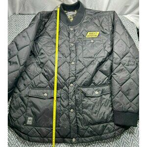 Harley-Davidson Quilted Black Jacket XL Slim Fit Camo Lining Men's Outerwear